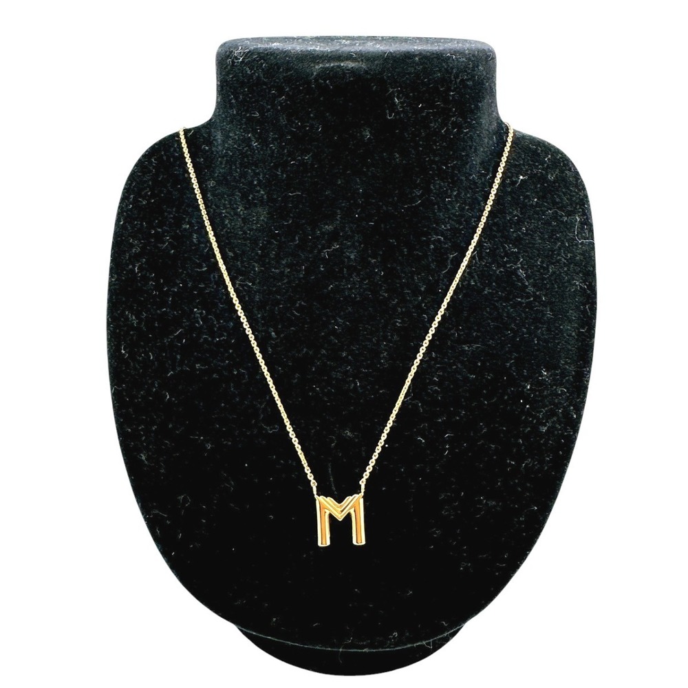 Louis Vuitton Necklace LVME M GP Gold LV - Picture 7 of 11